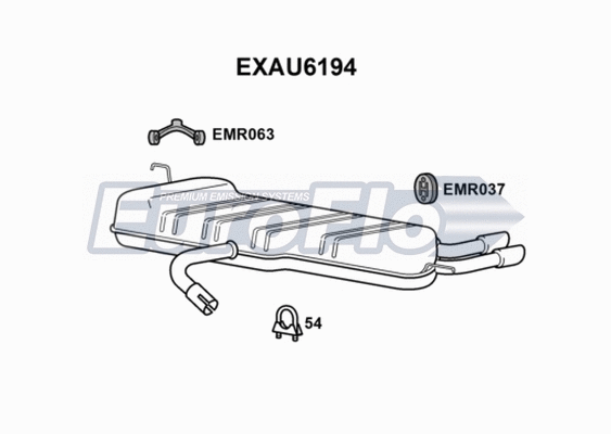 Rear Muffler (EXAU6194)