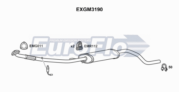 Centre Muffler (EXGM3190)