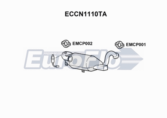 Catalytic Converter (ECCN1110TA)
