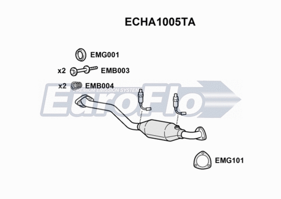 Catalytic Converter (ECHA1005TA)