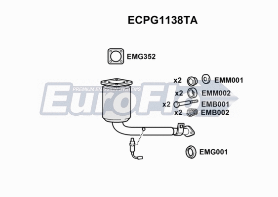 Catalytic Converter (ECPG1138TA)