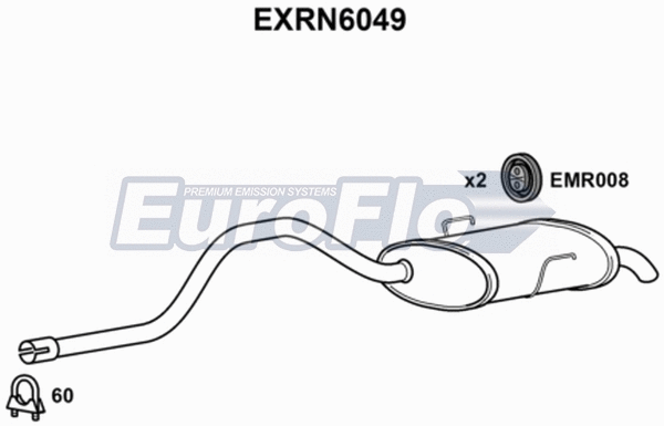 Rear Muffler (EXRN6049)
