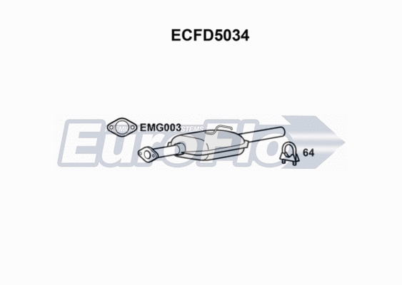 Catalytic Converter (ECFD5034)