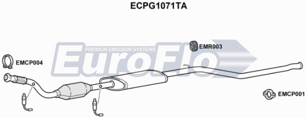 Catalytic Converter (ECPG1071TA)