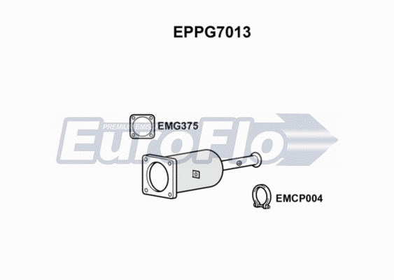 Soot/Particulate Filter, exhaust system (EPPG7013)