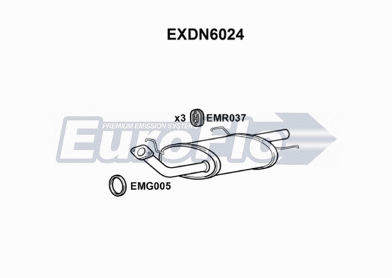 Rear Muffler (EXDN6024)