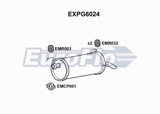 Rear Muffler (EXPG6024)