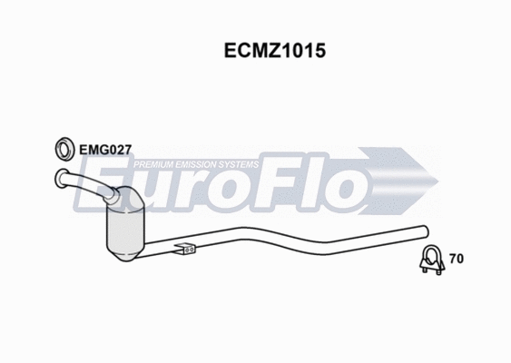 Catalytic Converter (ECMZ1015)