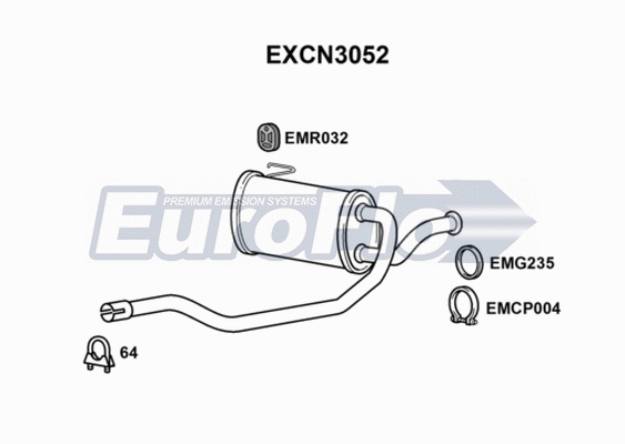Centre Muffler (EXCN3052)