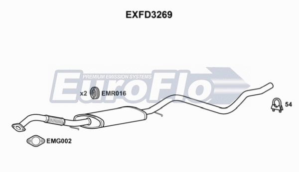 Centre Muffler (EXFD3269)