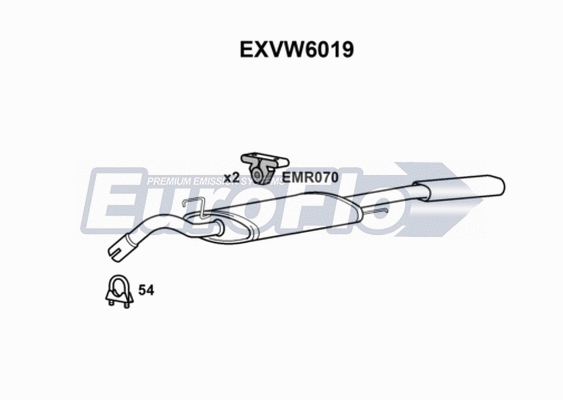 Rear Muffler (EXVW6019)