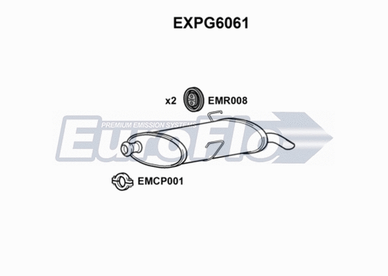 Rear Muffler (EXPG6061)