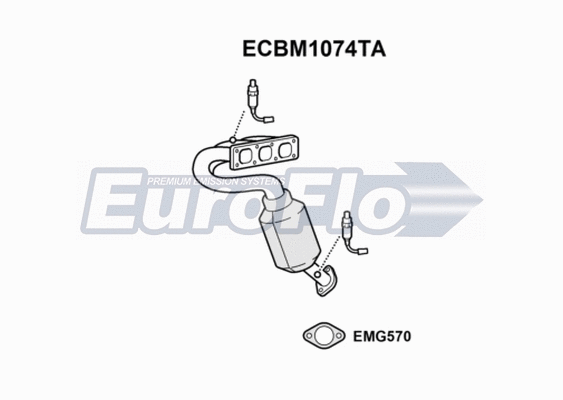 Catalytic Converter (ECBM1074TA)