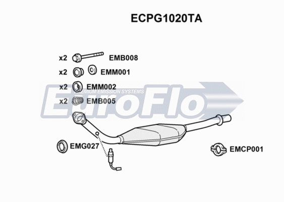 Catalytic Converter (ECPG1020TA)