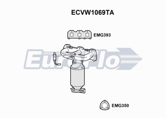 Catalytic Converter (ECVW1069TA)