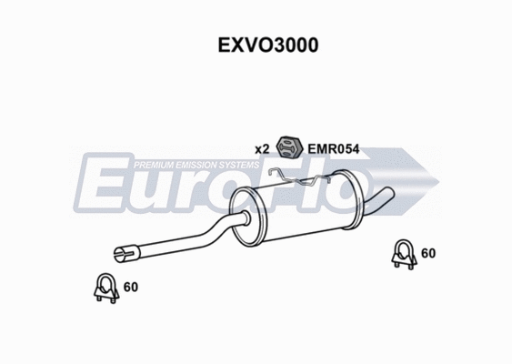 Centre Muffler (EXVO3000)
