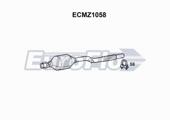 Catalytic Converter (ECMZ1058)