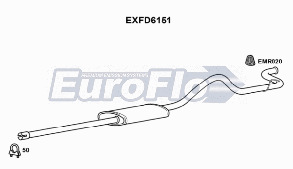 Rear Muffler (EXFD6151)