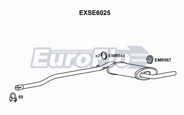 Rear Muffler (EXSE6025)