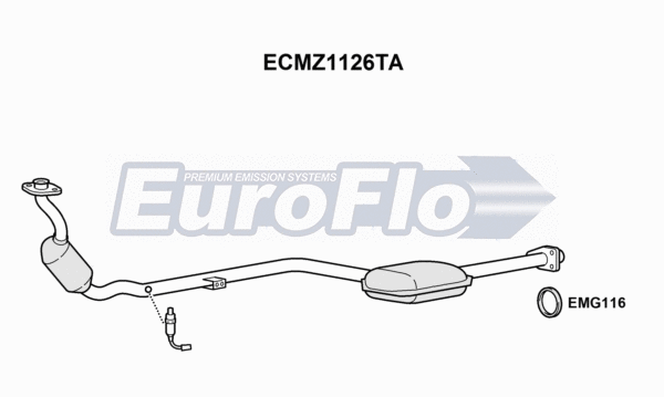 Catalytic Converter (ECMZ1126TA)