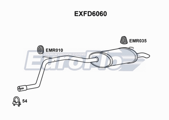 Rear Muffler (EXFD6060)
