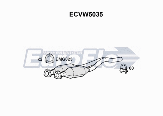 Catalytic Converter (ECVW5035)