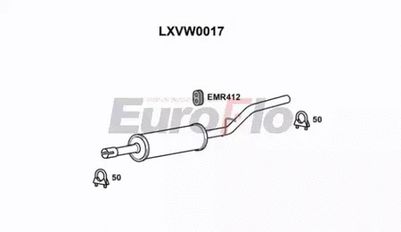 Centre Muffler (LXVW0017)