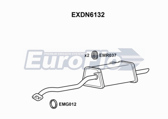 Rear Muffler (EXDN6132)
