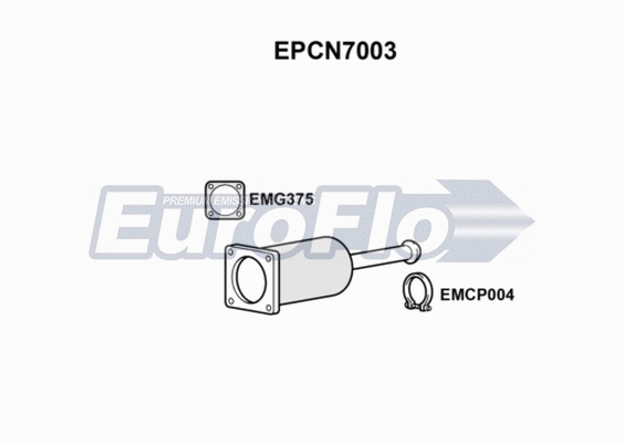 Soot/Particulate Filter, exhaust system (EPCN7003)