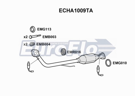 Catalytic Converter (ECHA1009TA)