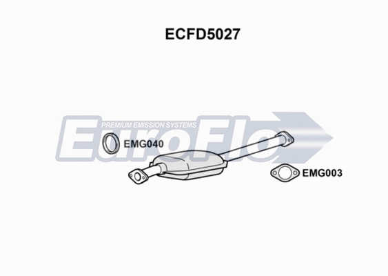 Catalytic Converter (ECFD5027)