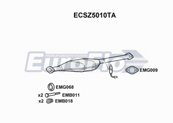 Catalytic Converter (ECSZ5010TA)