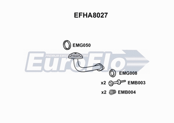 Exhaust Pipe (EFHA8027)