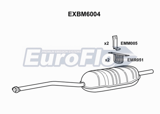 Rear Muffler (EXBM6004)