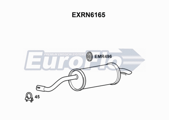 Rear Muffler (EXRN6165)