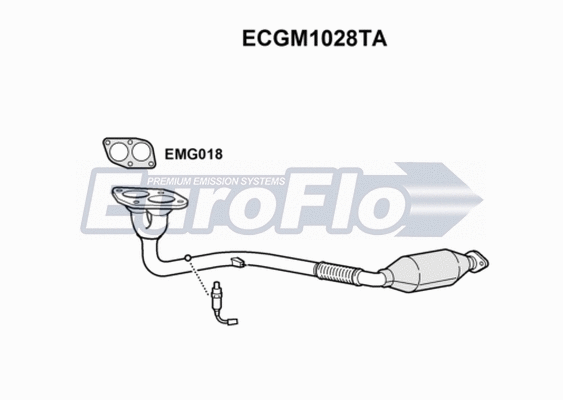 Catalytic Converter (ECGM1028TA)