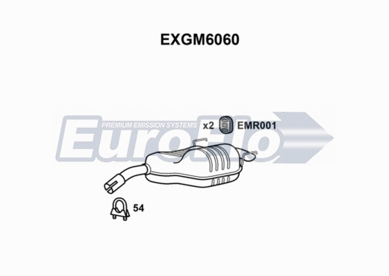 Rear Muffler (EXGM6060)