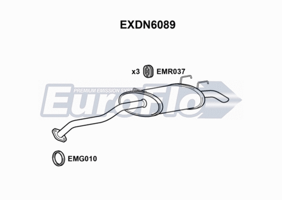 Rear Muffler (EXDN6089)