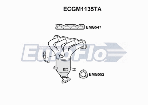 Catalytic Converter (ECGM1135TA)