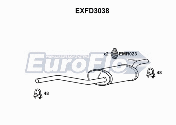 Centre Muffler (EXFD3038)