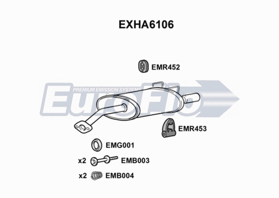 Rear Muffler (EXHA6106)