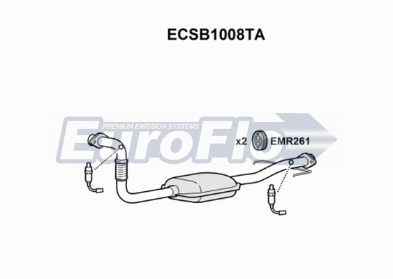 Catalytic Converter (ECSB1008TA)