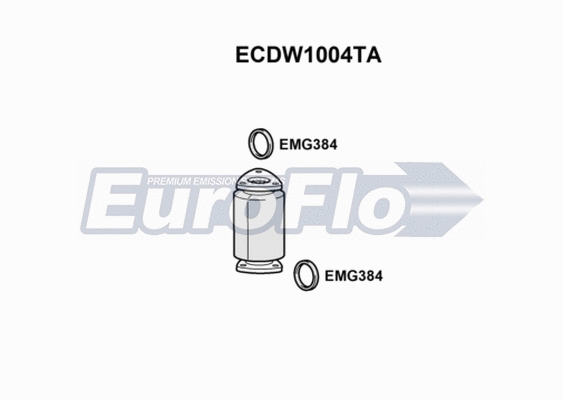 Catalytic Converter (ECDW1004TA)