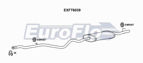 Rear Muffler (EXFT6039)