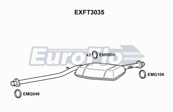 Centre Muffler (EXFT3035)