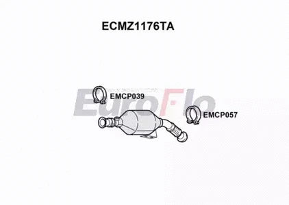 Catalytic Converter (ECMZ1176TA)