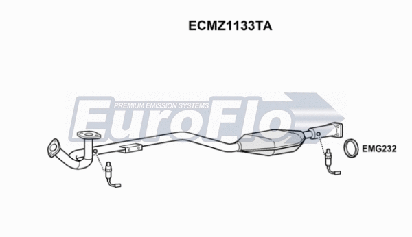 Catalytic Converter (ECMZ1133TA)