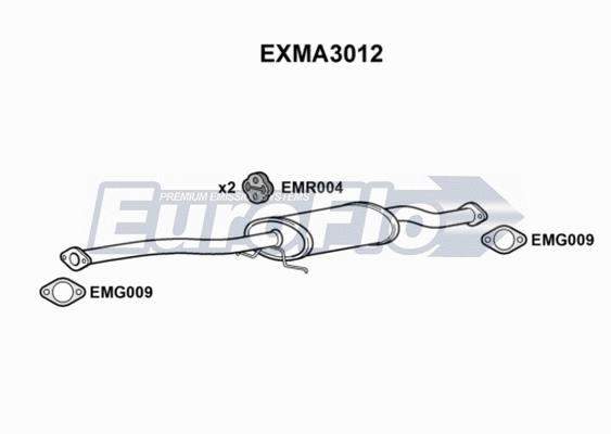 Centre Muffler (EXMA3012)