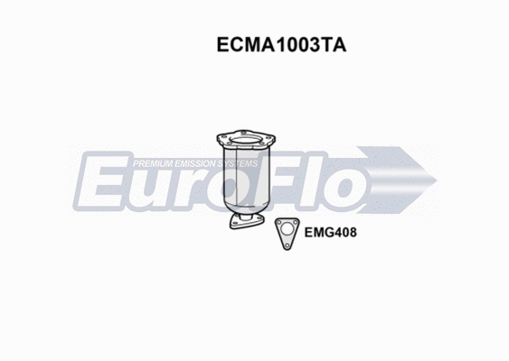Catalytic Converter (ECMA1003TA)