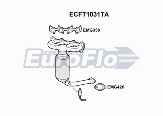 Catalytic Converter (ECFT1031TA)